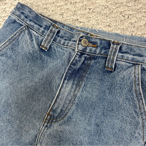 Brandy Melville Tatum Light Wash Cargo Wide Leg Jeans Small - Picture 7 of 10